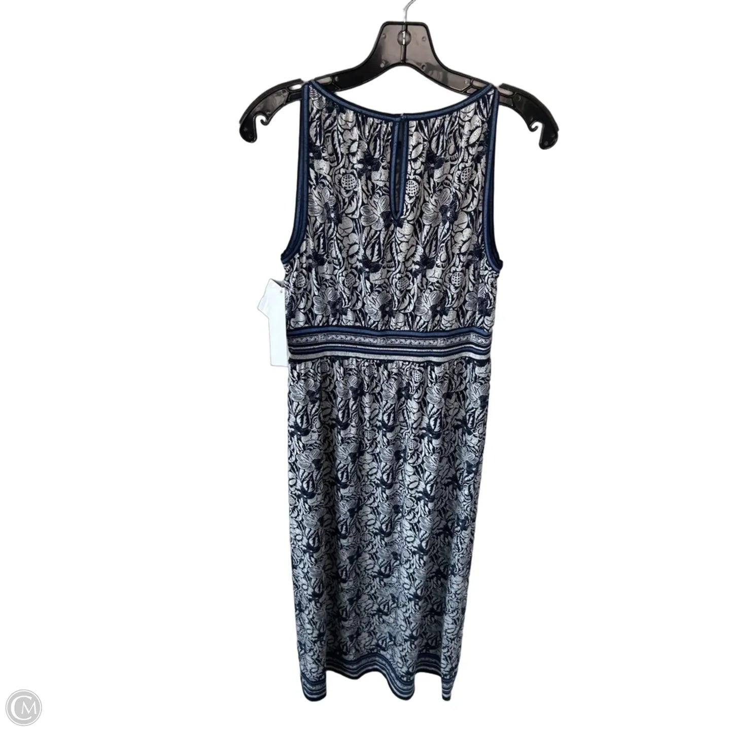Dress Casual Maxi By Max Studio In Blue & White, Size: M
