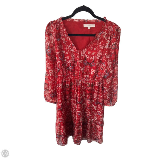 Dress Casual Maxi By Loft In Red, Size: M