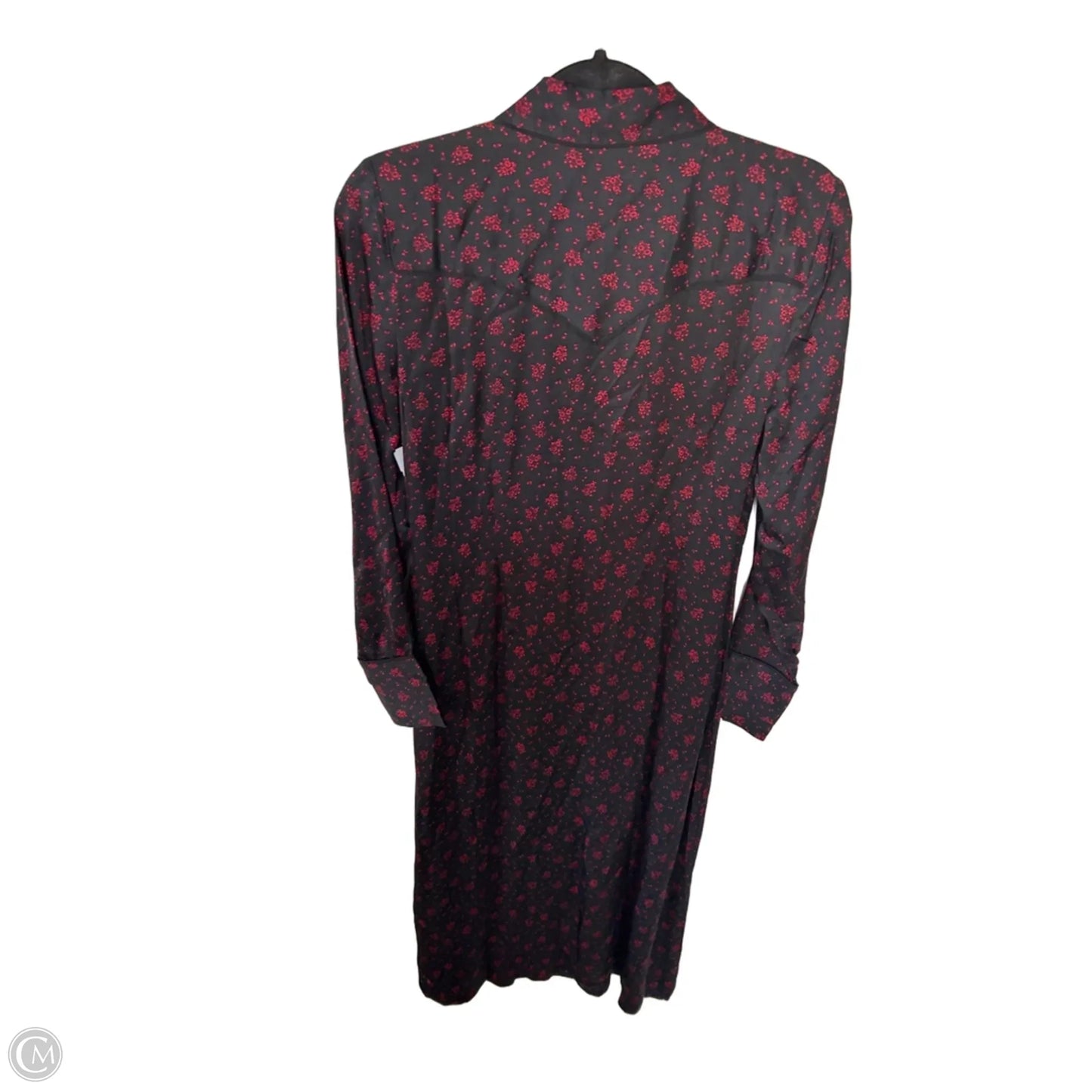 Dress Casual Midi By Madewell In Black & Red, Size: Xs