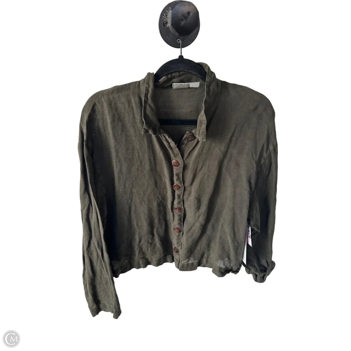 Jacket Shirt By Kiko In Green, Size: Osfm