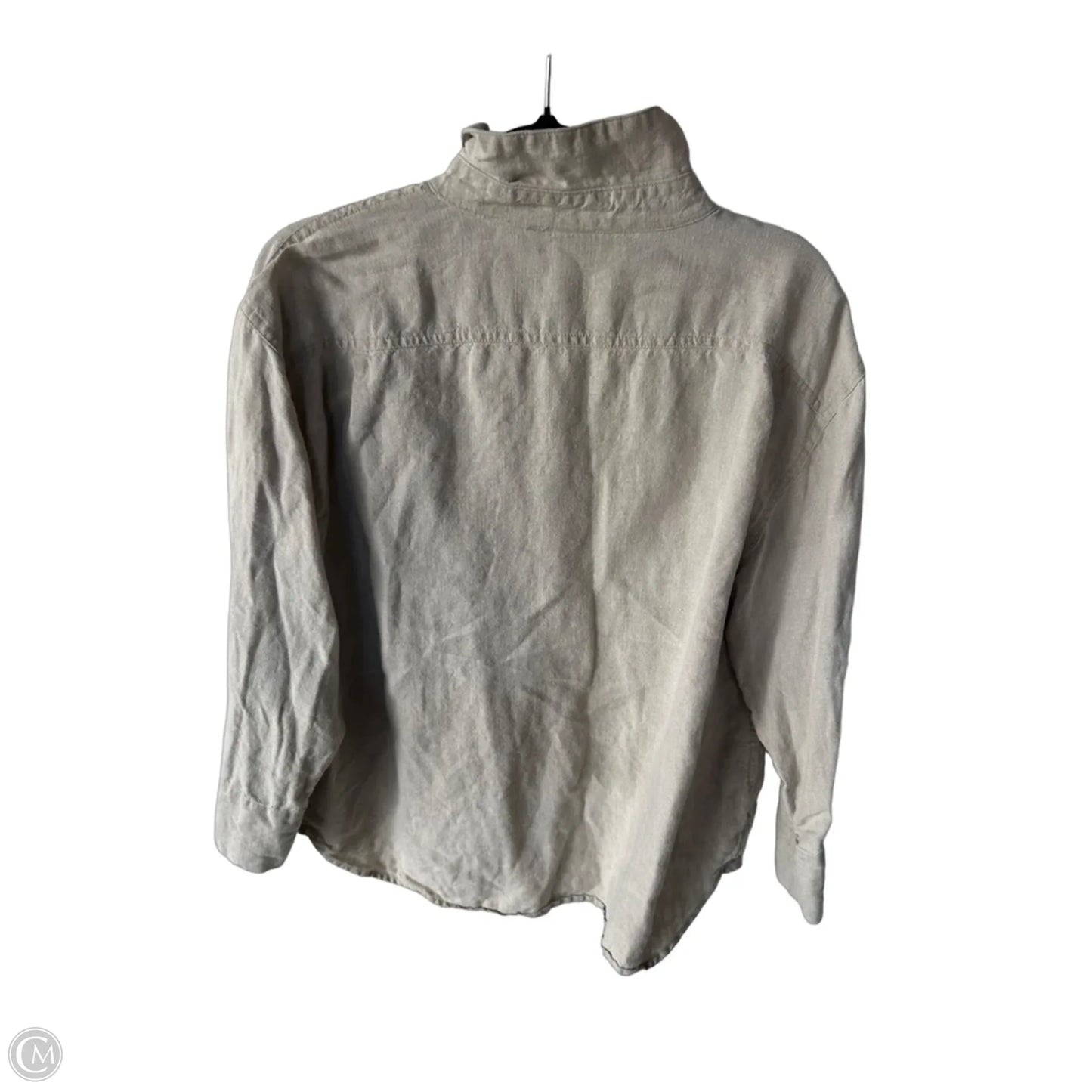 Top Long Sleeve By Chicos In Tan, Size: L
