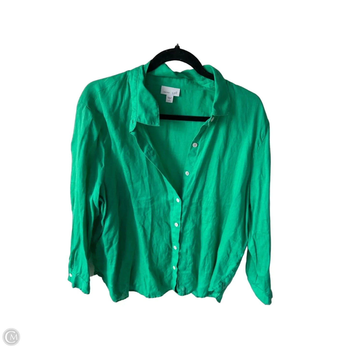 Top Long Sleeve By J. Jill In Green, Size: Lp