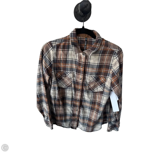 Top Long Sleeve By Kuhl In Brown & Tan, Size: S