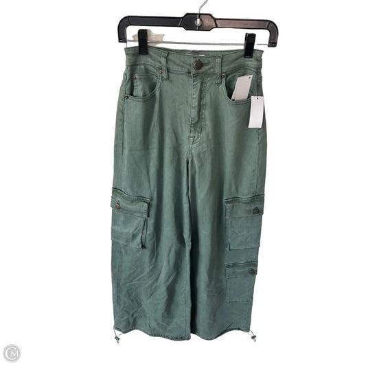 Jeans Wide Leg By Joie In Green Denim, Size: 0