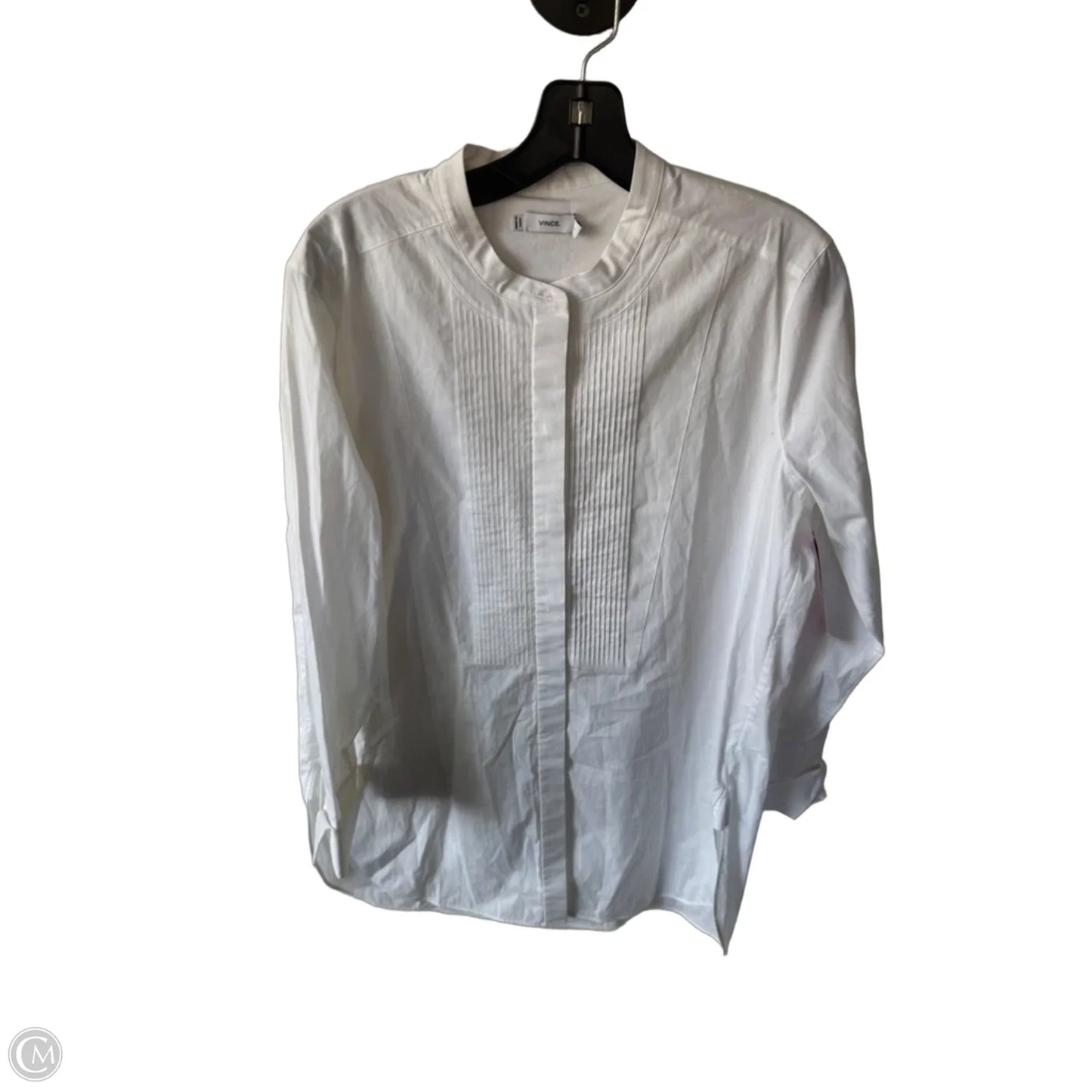 Tunic Long Sleeve By Vince In White, Size: L
