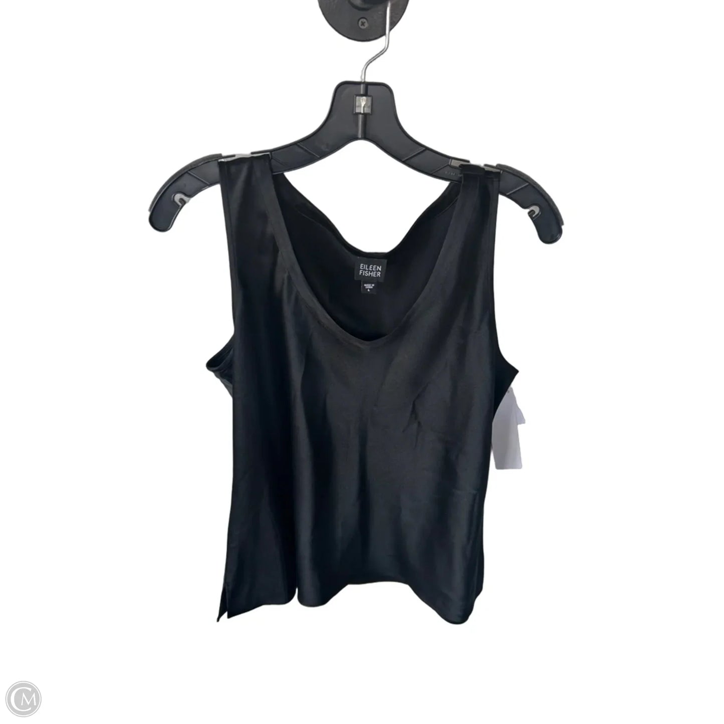 Top Sleeveless By Eileen Fisher In Black, Size: L