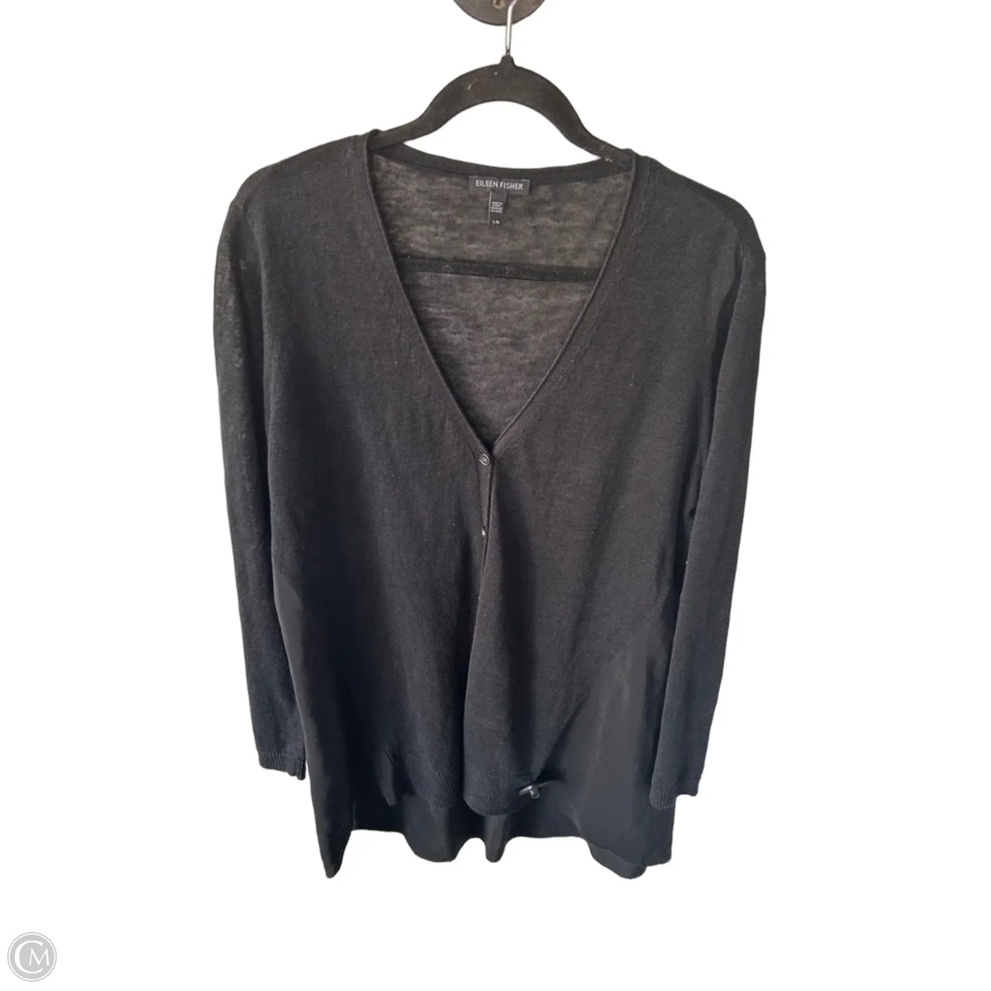 Sweater By Eileen Fisher In Black, Size: L