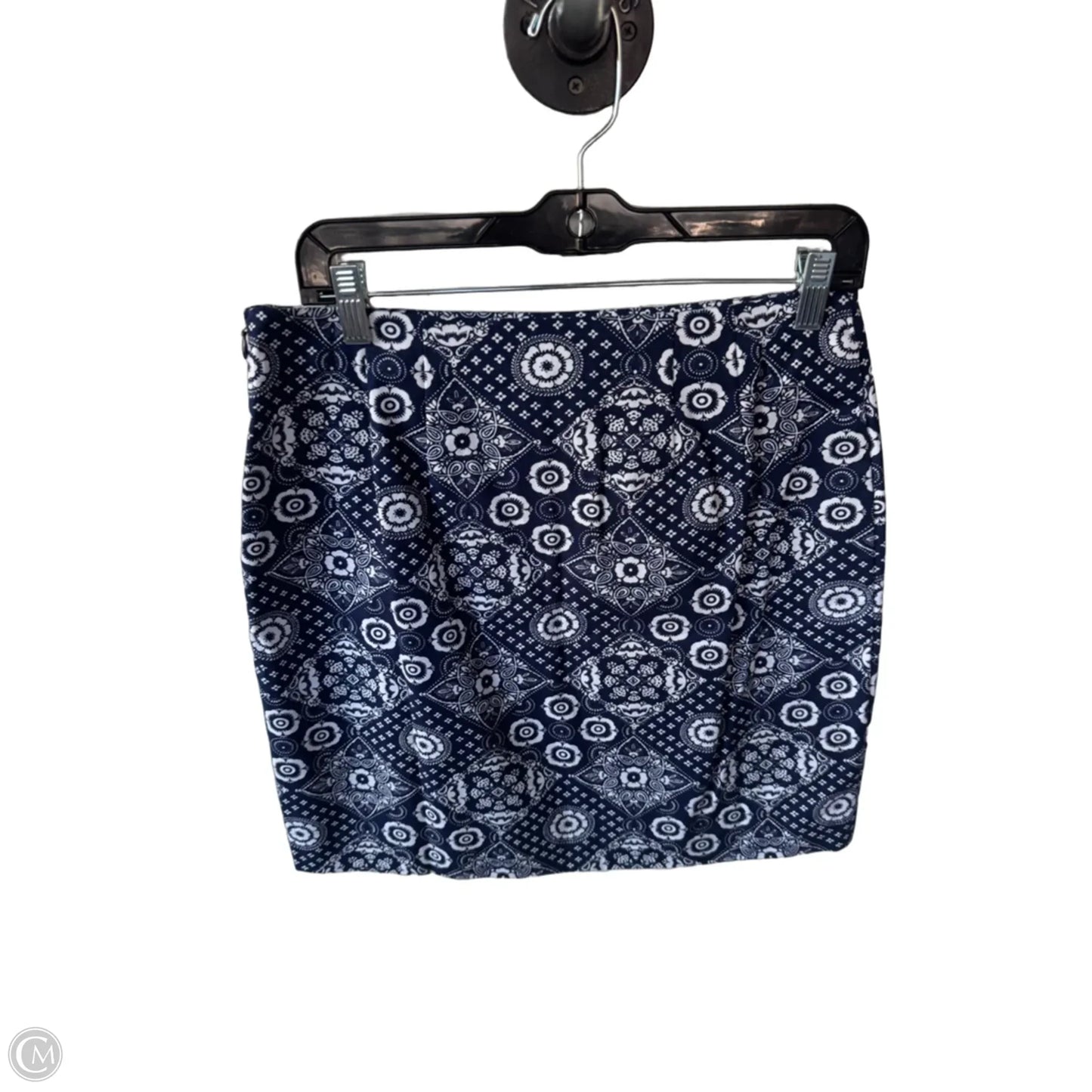 Skirt Mini & Short By Talbots In Blue & White, Size: 6p