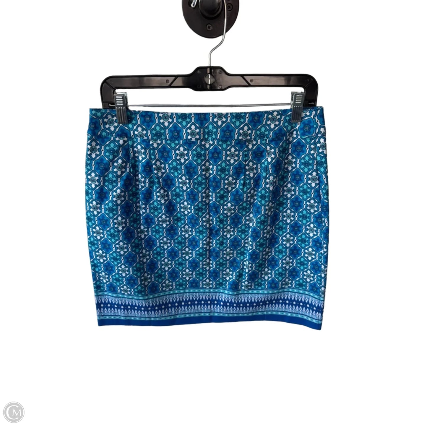 Skirt Mini & Short By Talbots In Blue & White, Size: 6p
