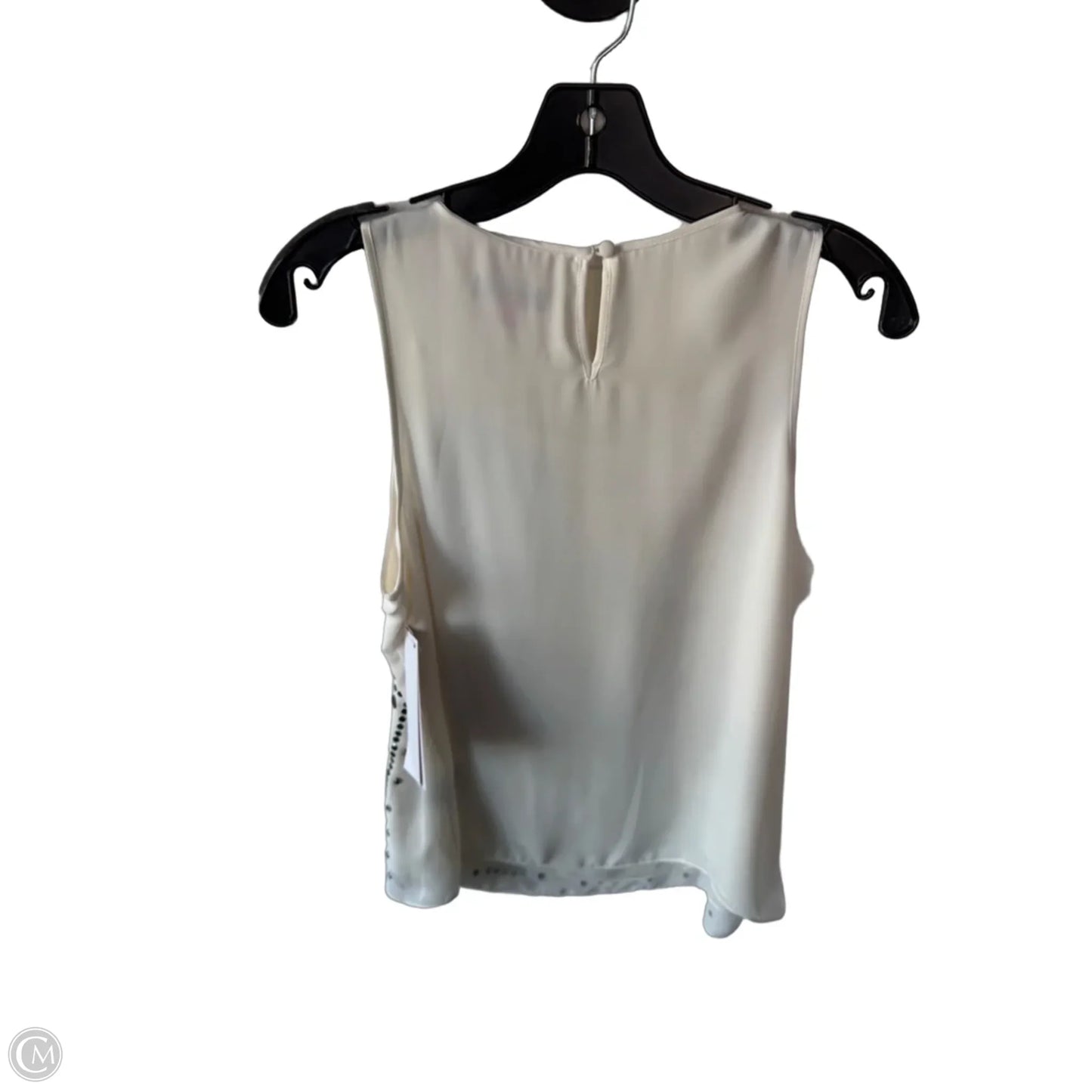Top Sleeveless By Vince Camuto In Silver & White, Size: Mp