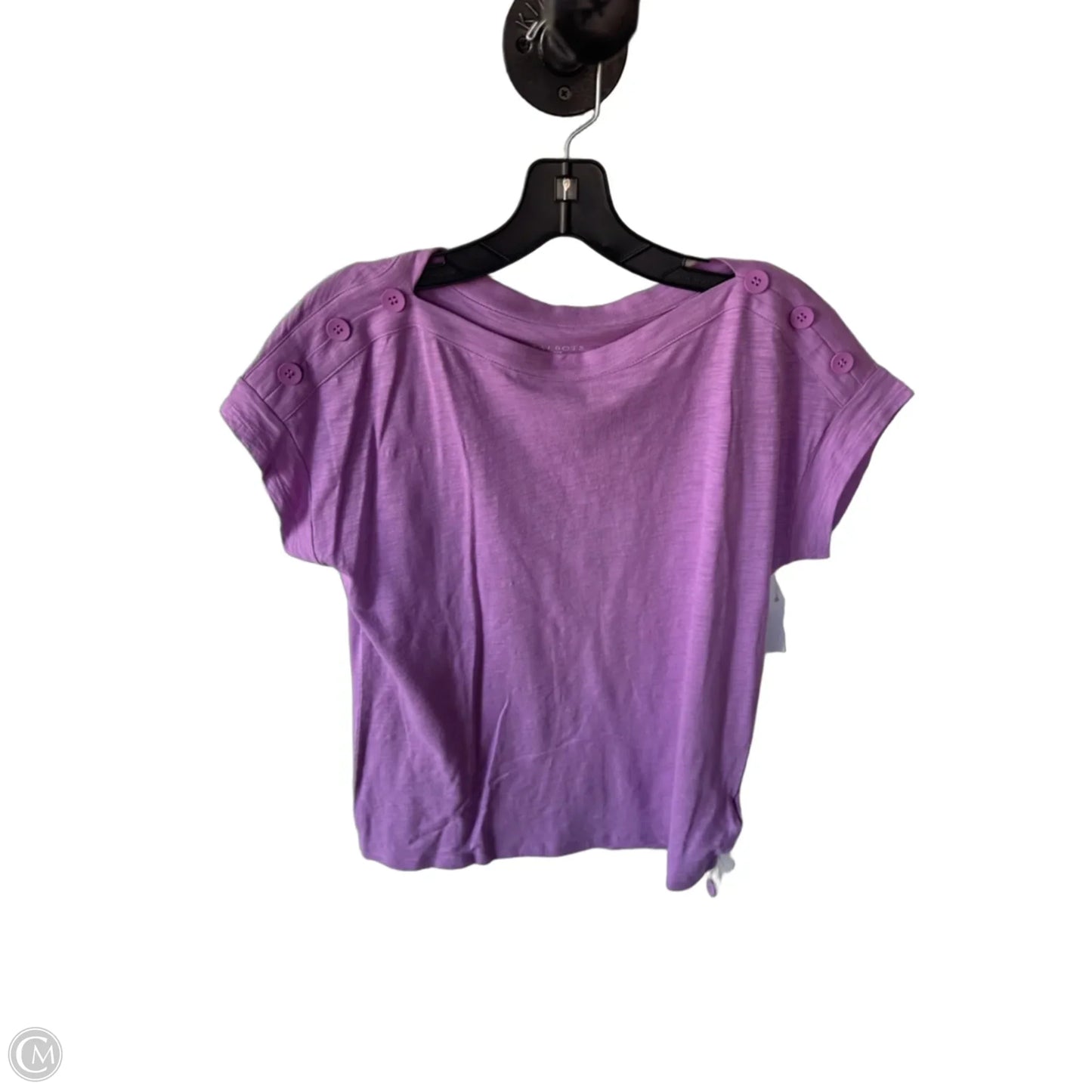 Top Short Sleeve By Talbots In Purple, Size: Mp