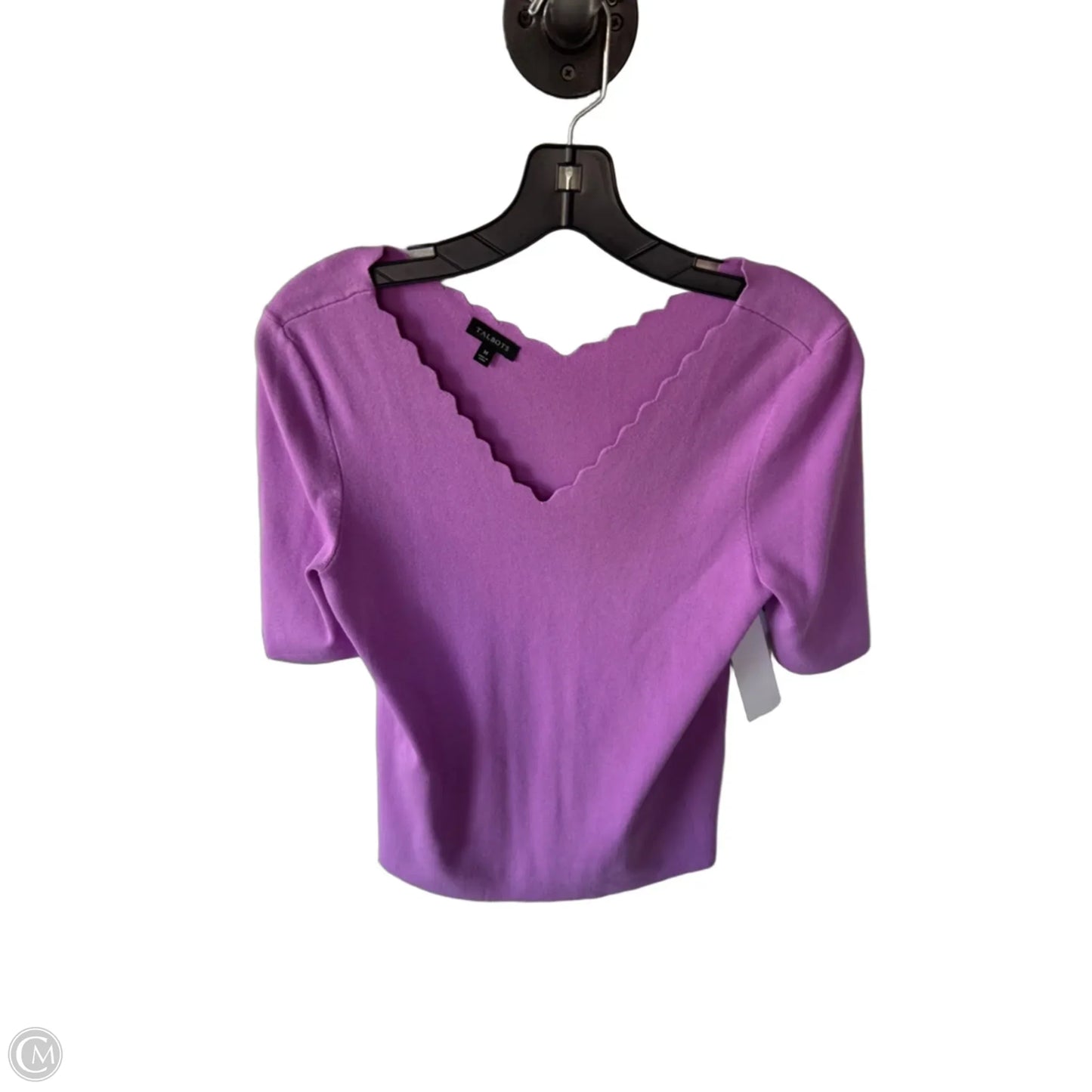 Sweater Short Sleeve By Talbots In Purple, Size: M