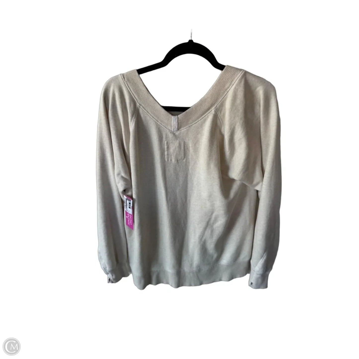 Sweatshirt Crewneck By Aerie In Cream, Size: Xs