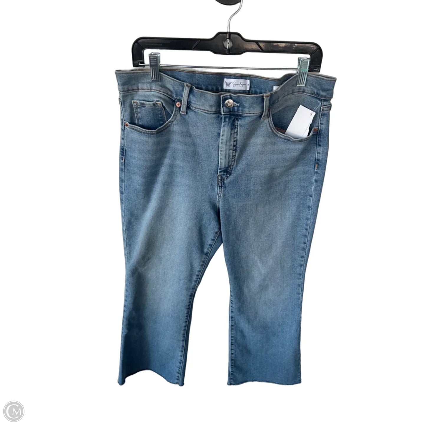 Jeans Flared By Jessica Simpson In Blue Denim, Size: 14