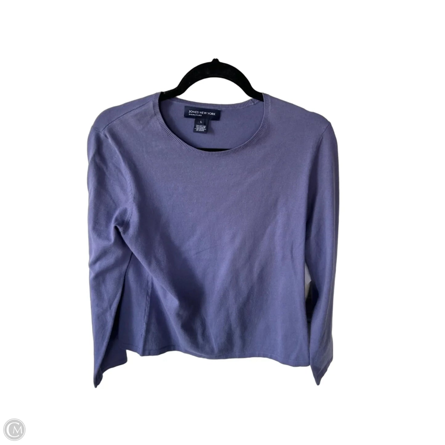 Sweater By Jones New York In Purple, Size: L