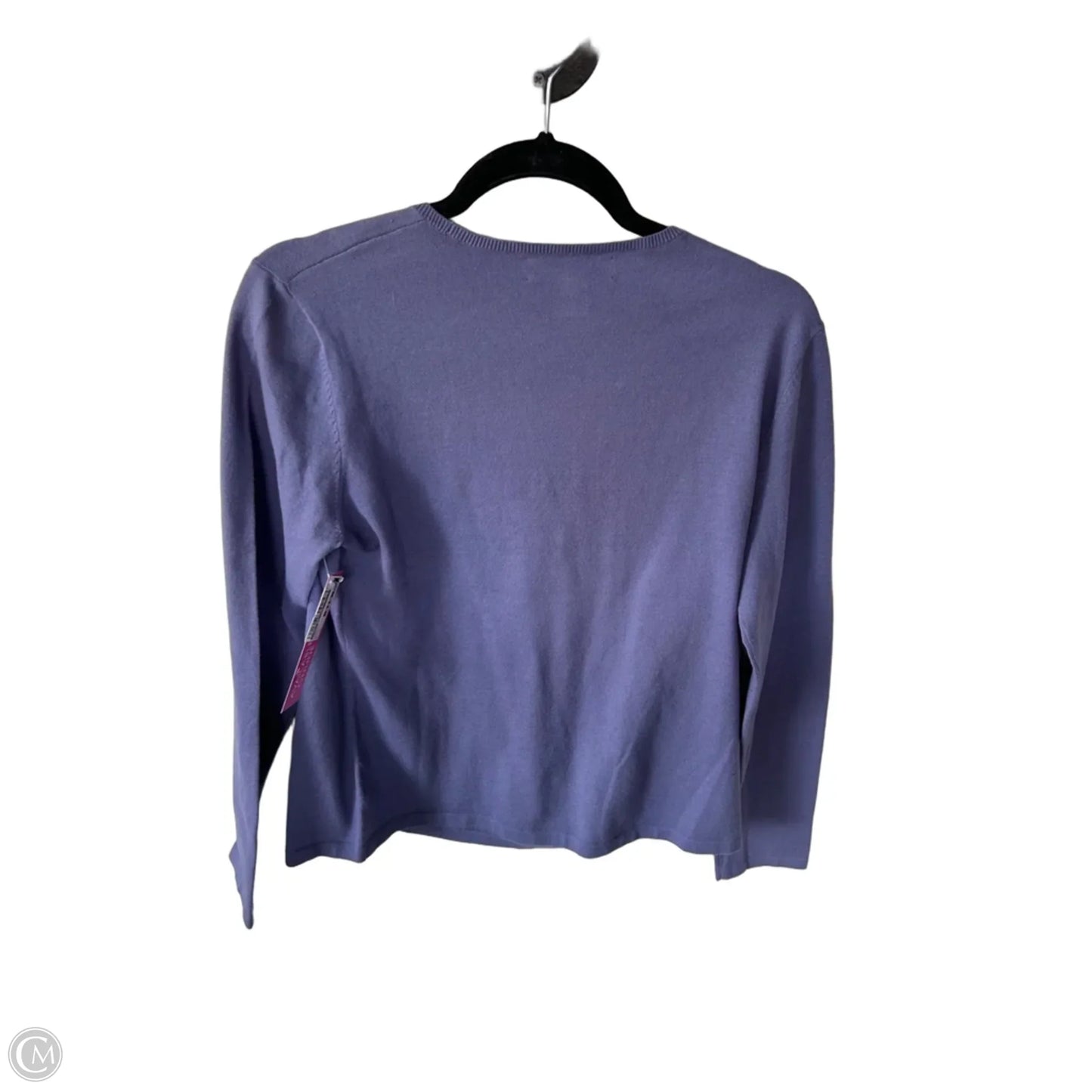 Sweater By Jones New York In Purple, Size: L