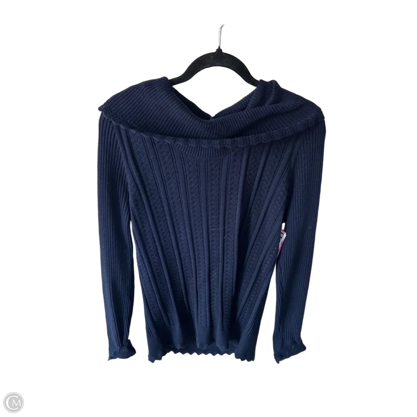 Sweater By Jeanne Pierre In Blue, Size: L