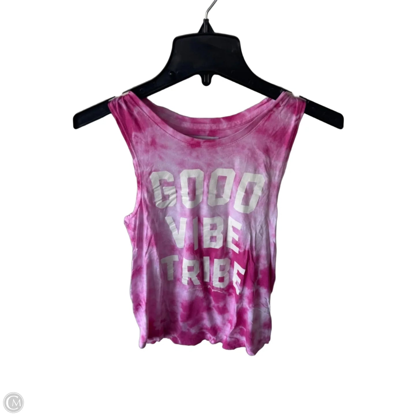 Athletic Tank Top By Spiritual Gangster In Pink & White, Size: Xs