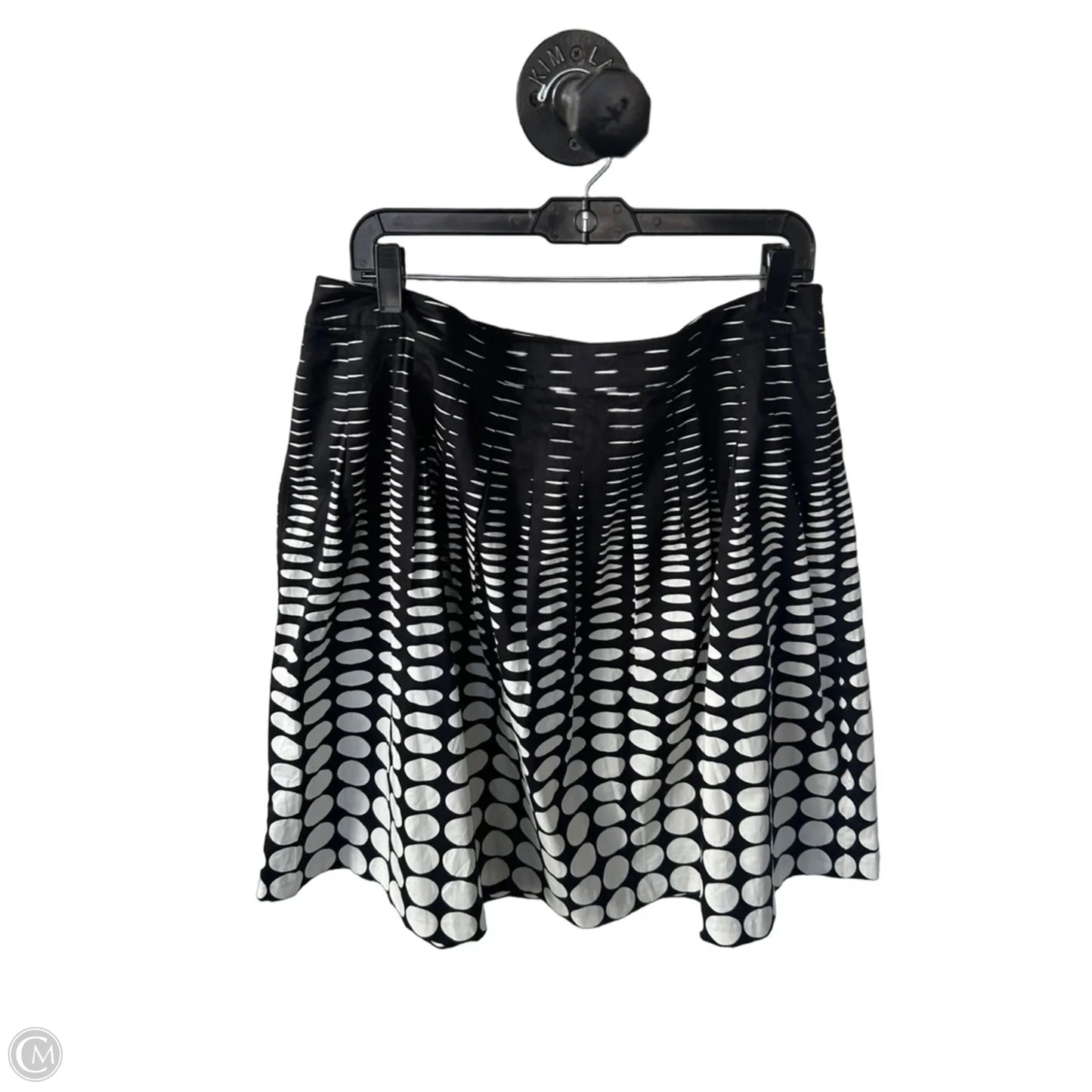 Skirt Midi By Talbots In Black & Cream, Size: 16p