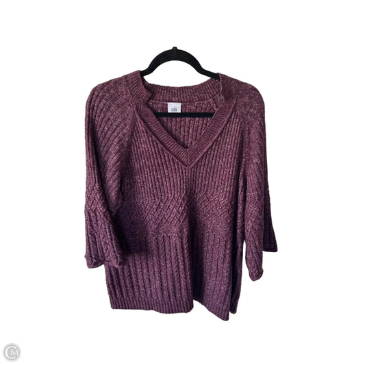 Sweater By Cabi In Maroon, Size: Xl
