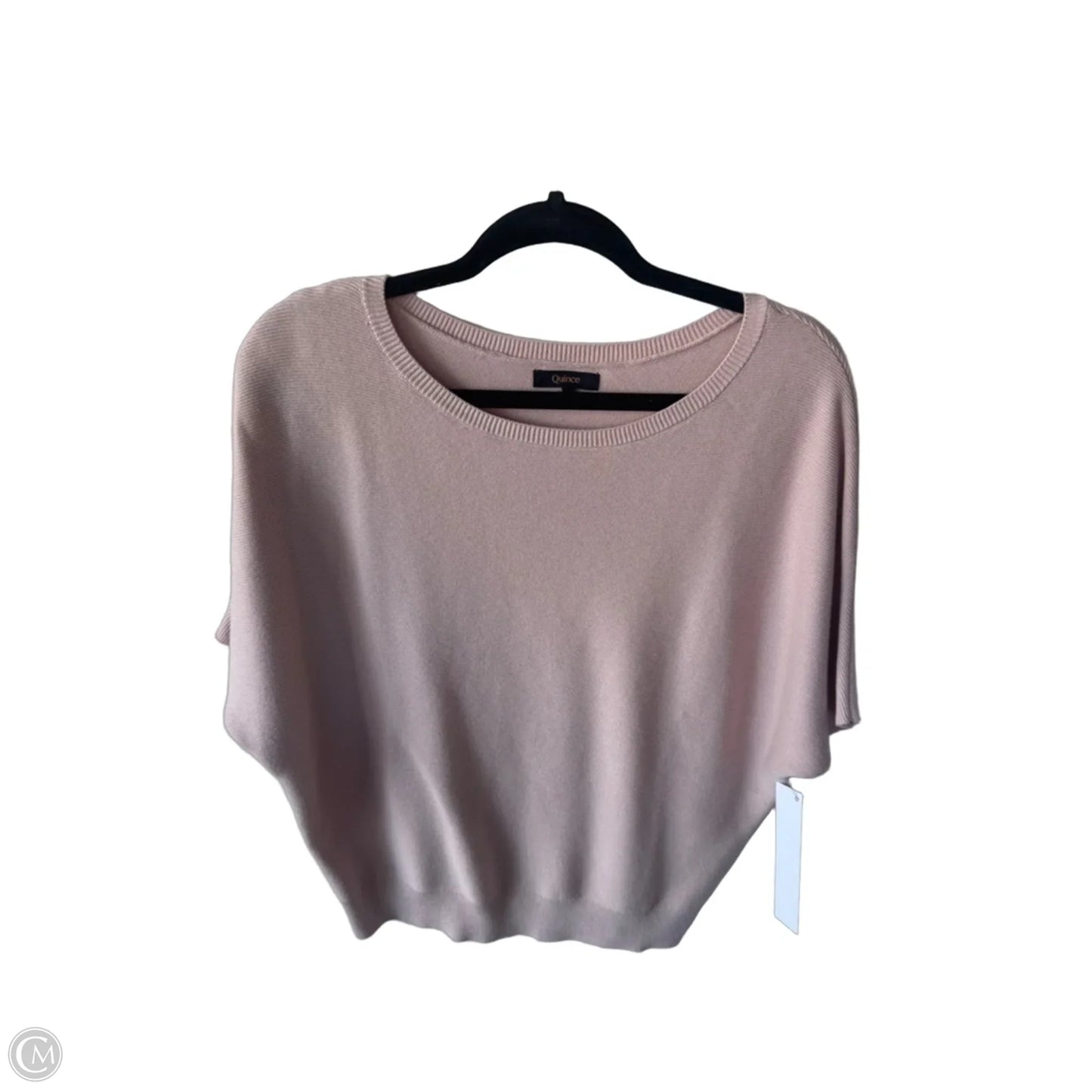 Sweater Short Sleeve By Quince In Pink, Size: S