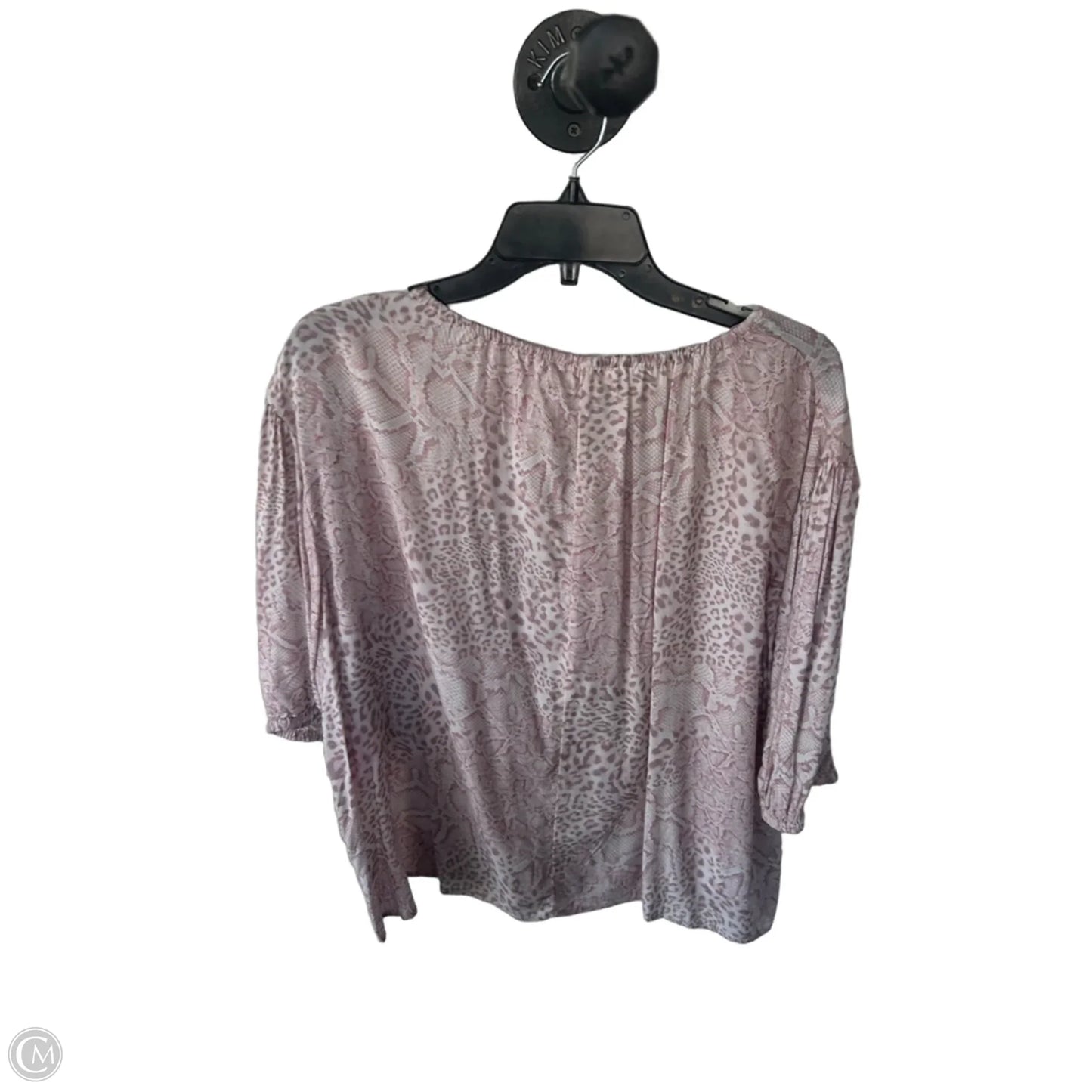 Top 3/4 Sleeve By Olivaceous In Pink, Size: L