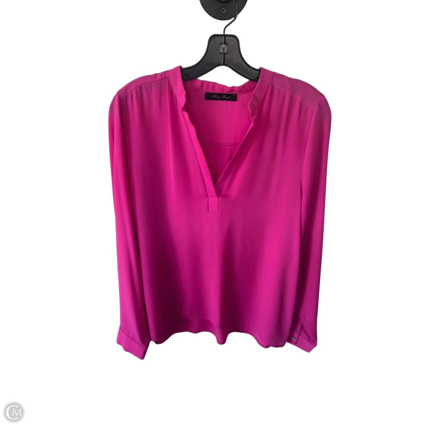 Top Long Sleeve By Honey Punch In Pink, Size: L
