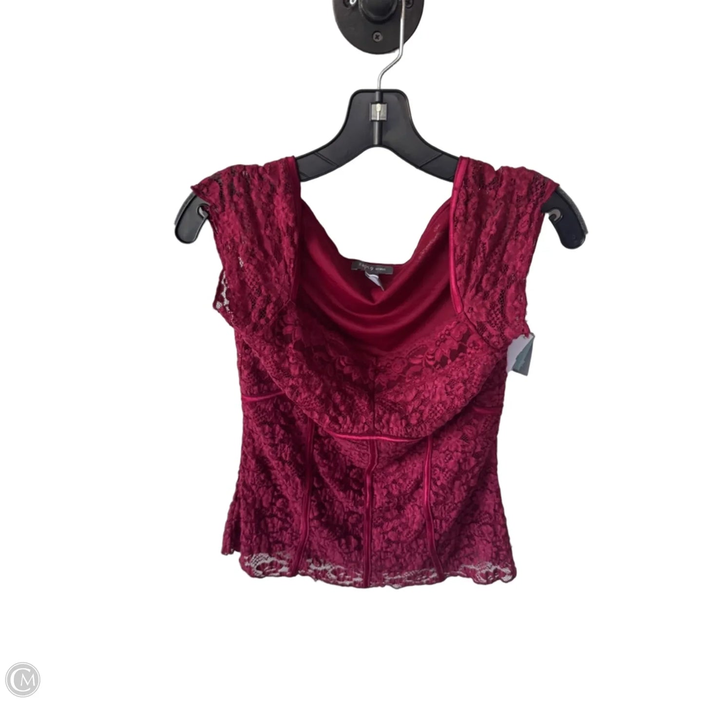 Top Short Sleeve By Apt 9 In Red, Size: M