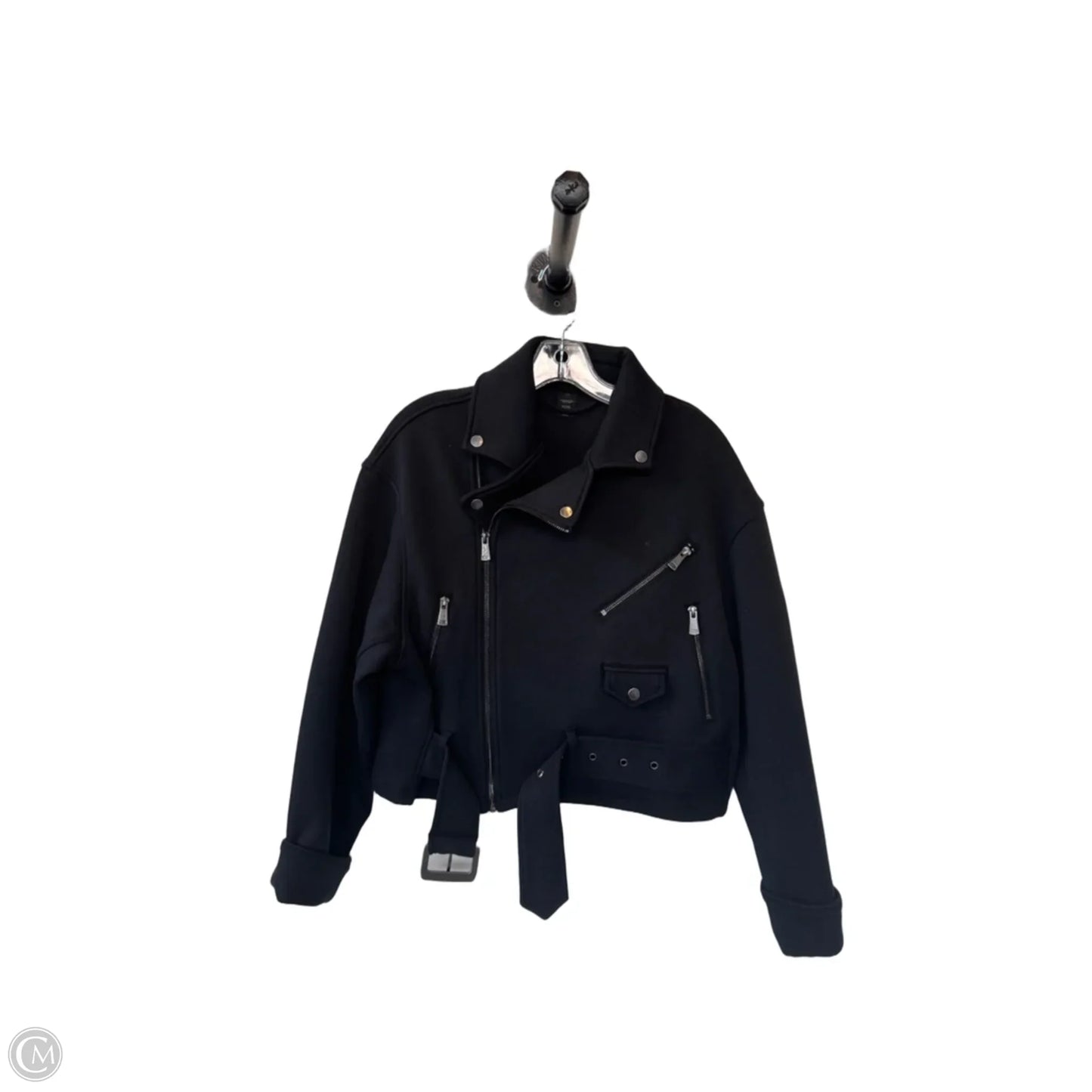 Jacket Moto By Cmc In Black, Size: L