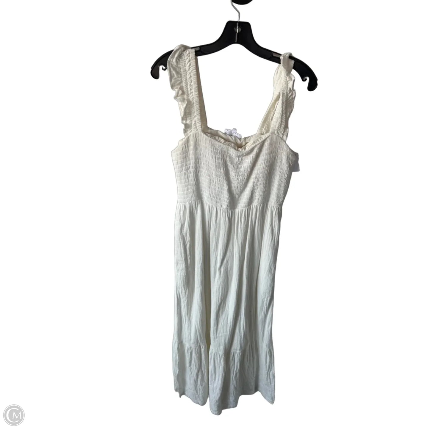 Dress Casual Maxi By Soma In White, Size: L