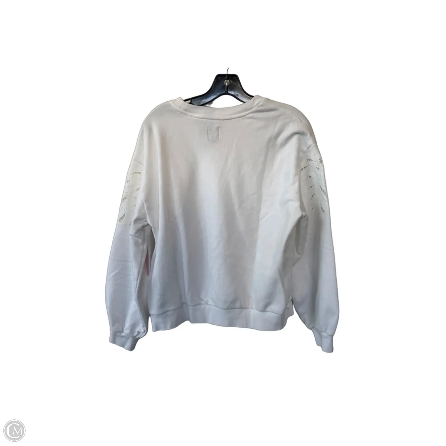 Sweatshirt Crewneck By Gap In White, Size: M