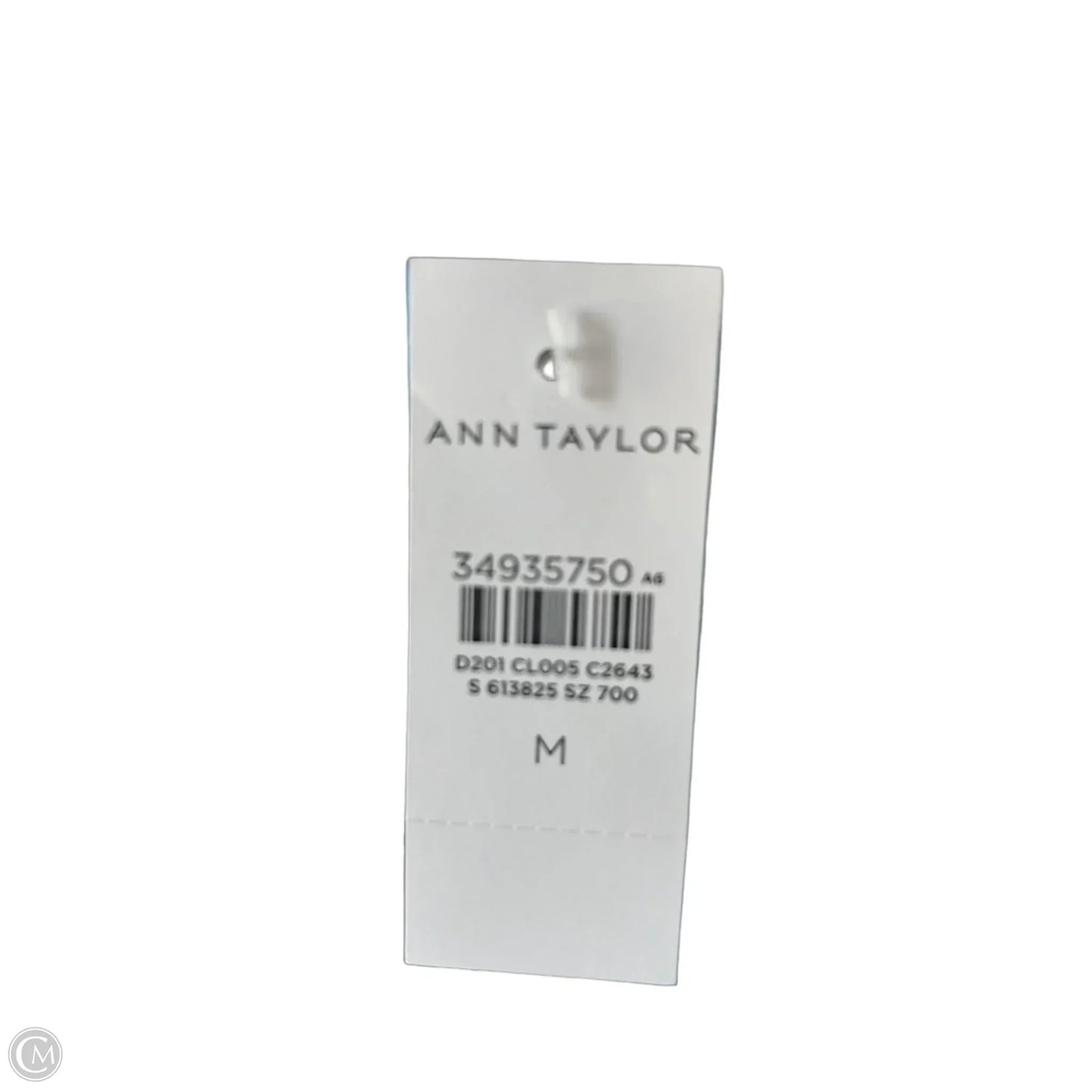 Top Sleeveless By Ann Taylor In Blue & Yellow, Size: M