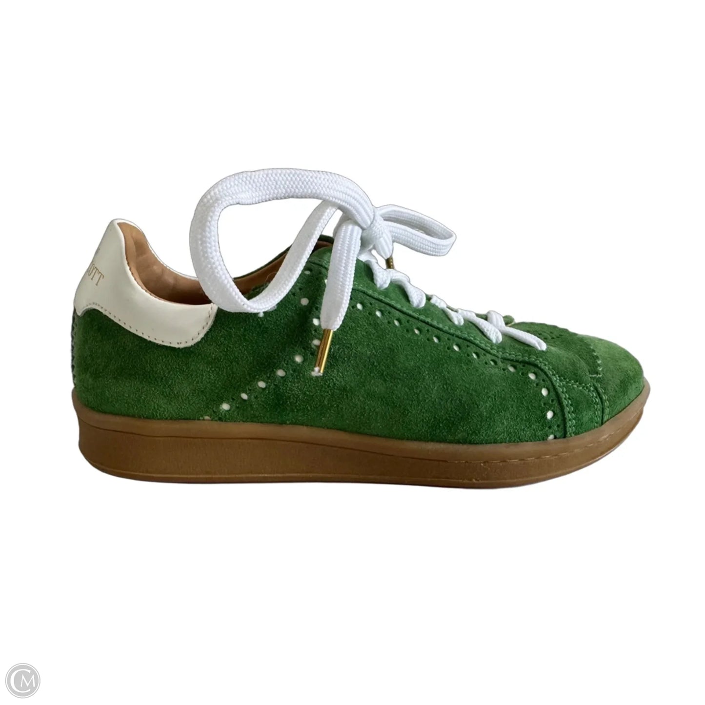 Shoes Sneakers By Cma In Green & White, Size: 5.5