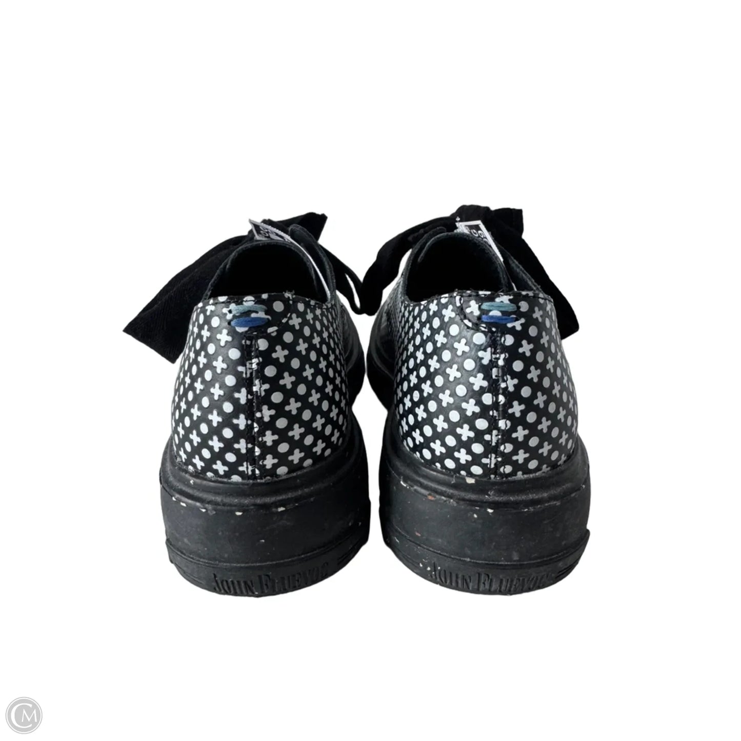 Shoes Flats By Cma In Black & White, Size: 8