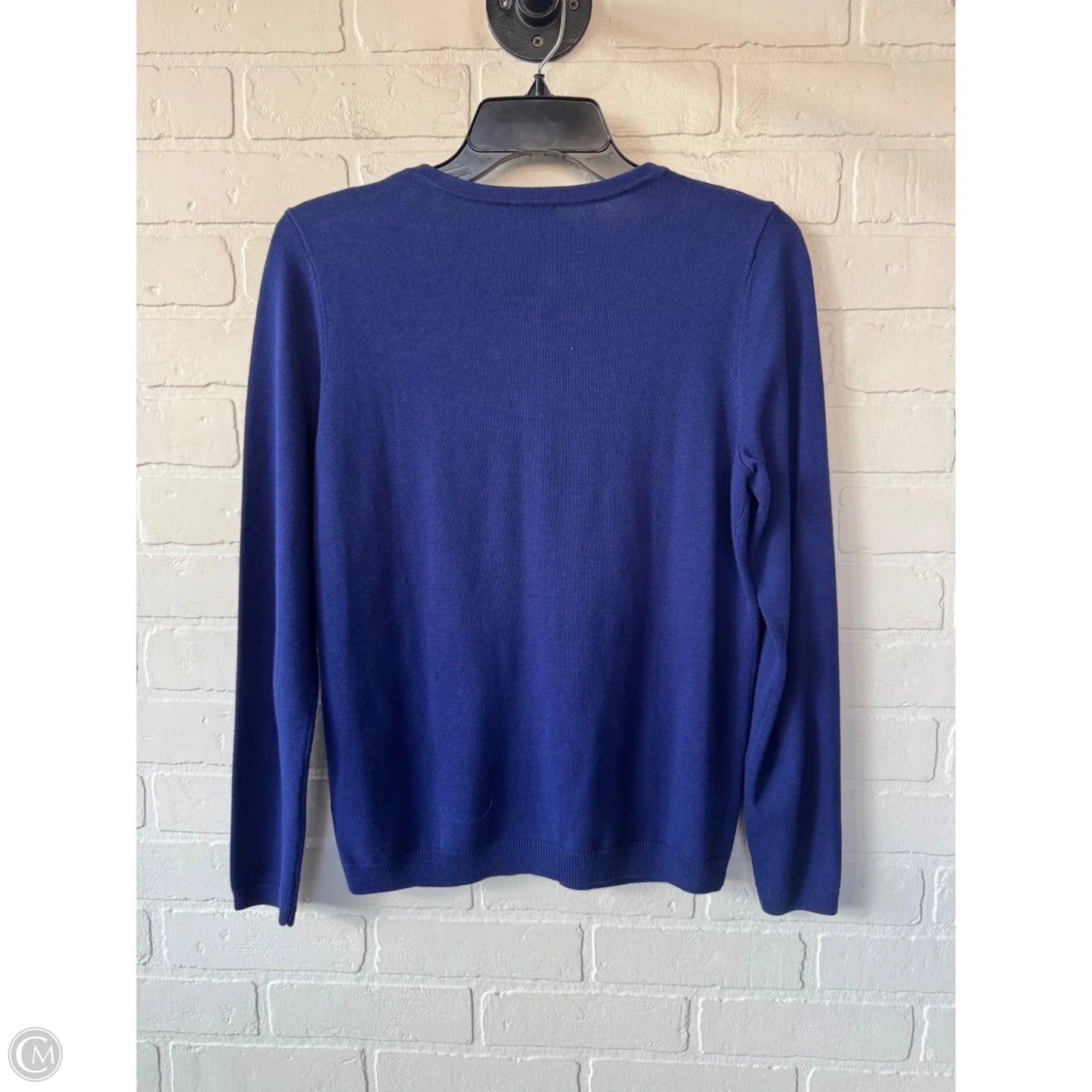 Sweater Cardigan By Talbots In Blue, Size: S