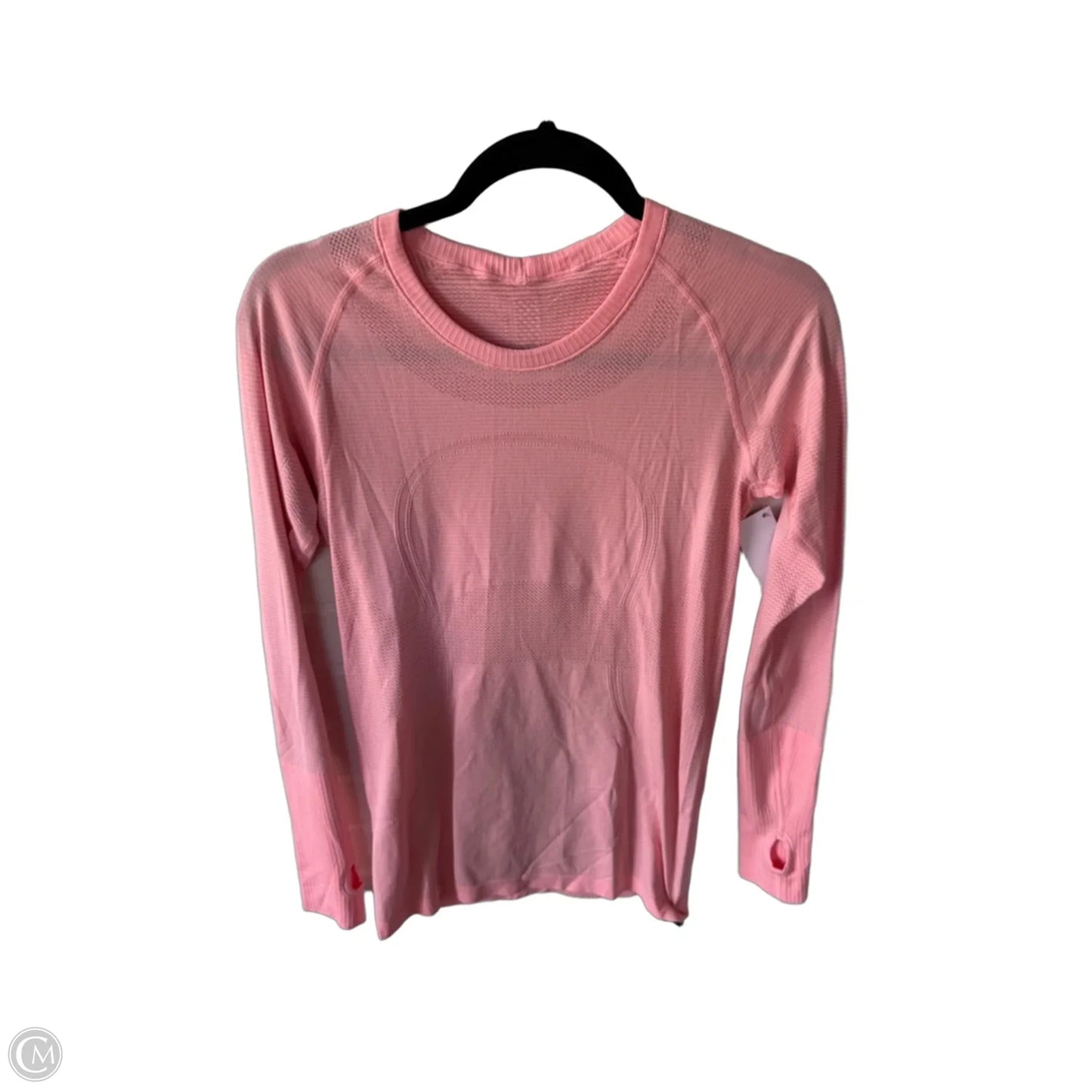 Athletic Top Long Sleeve Crewneck By Lululemon In Pink, Size: M