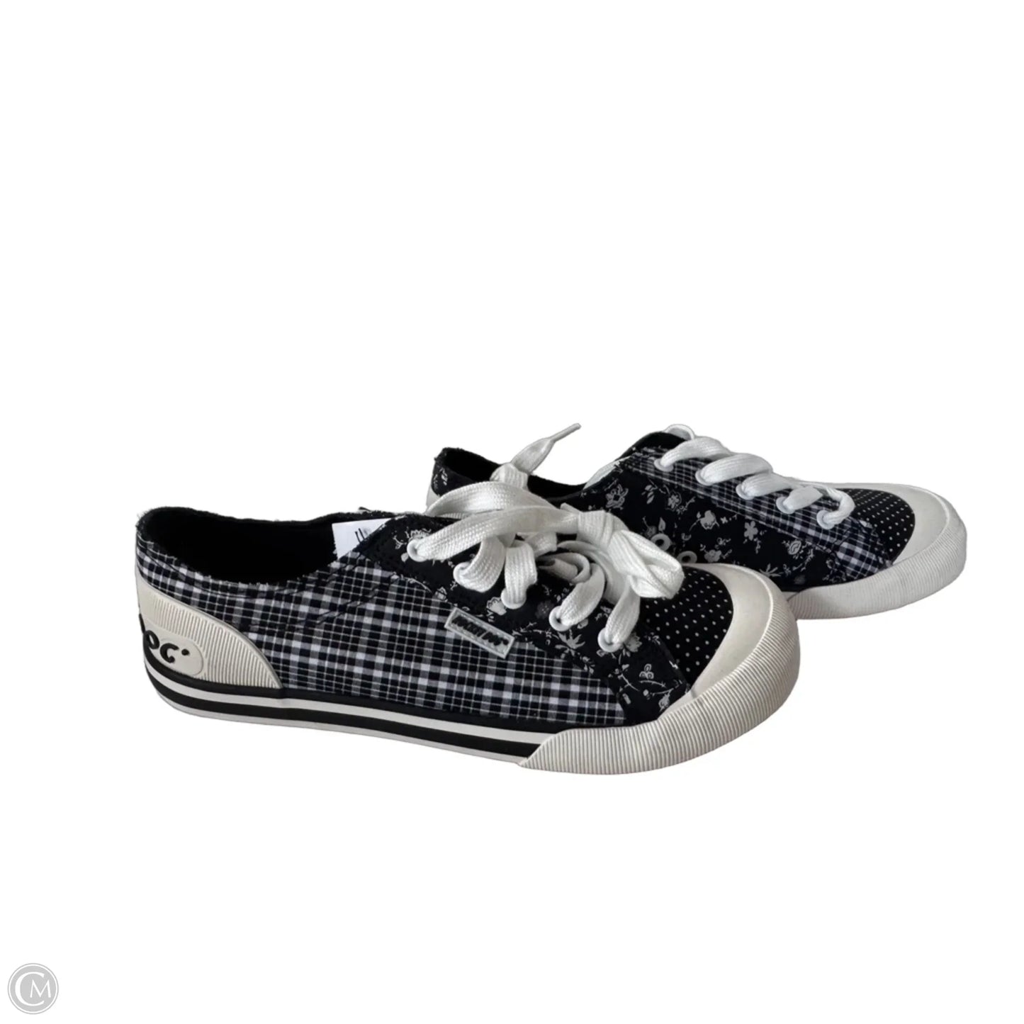 Shoes Sneakers By Rocket Dogs In Black & White, Size: 10