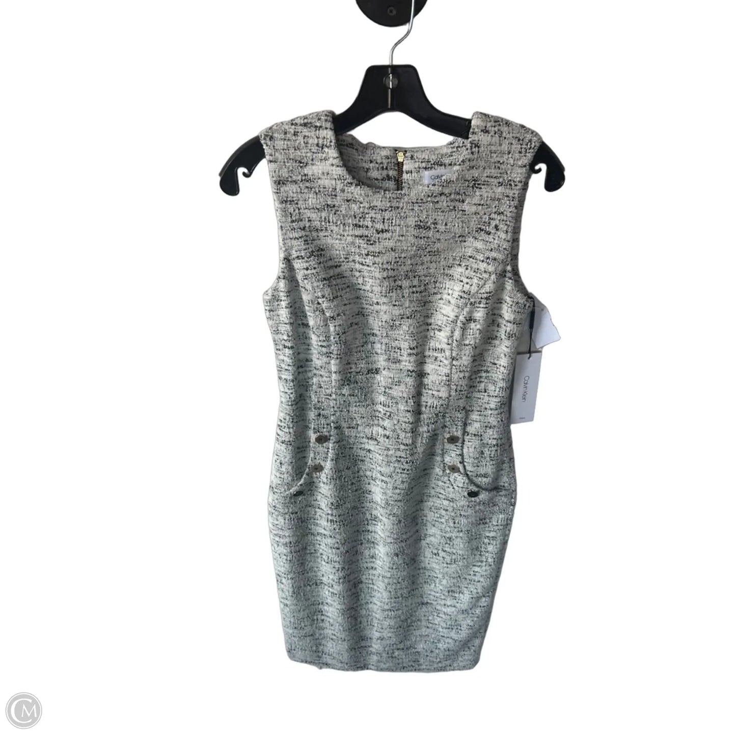 Dress Work By Calvin Klein In Black & White, Size: S