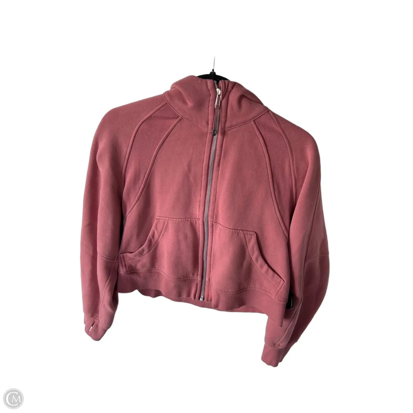 Athletic Sweatshirt Hoodie By Lululemon In Pink, Size: Xs