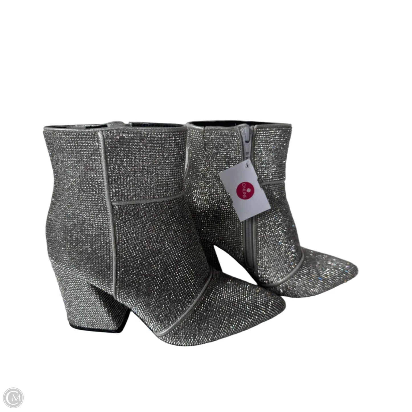 Boots Ankle Heels By A New Day In Silver, Size: 6
