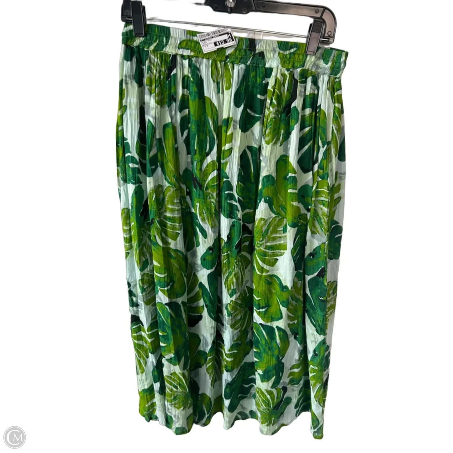 Skirt Midi By Clothes Mentor In Green, Size: M