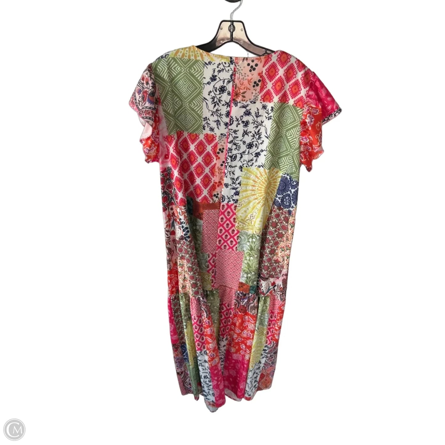 Dress Casual Maxi By Clothes Mentor In Green & Pink, Size: 0x