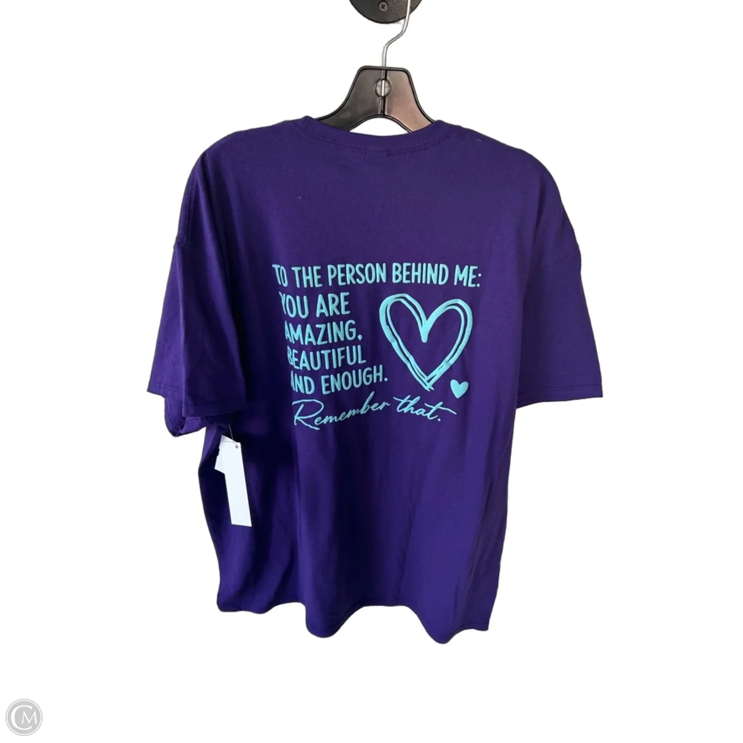 Top Short Sleeve Basic By Port & Company In Purple, Size: Xl