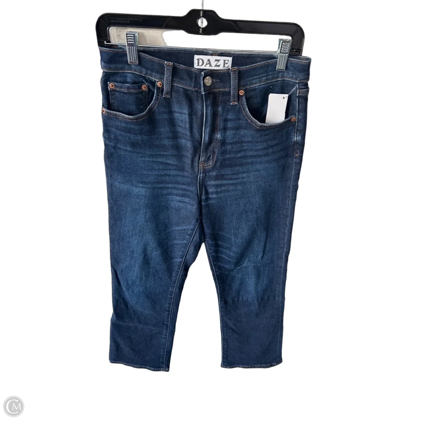 Jeans Straight By Daze In Blue Denim, Size: 4