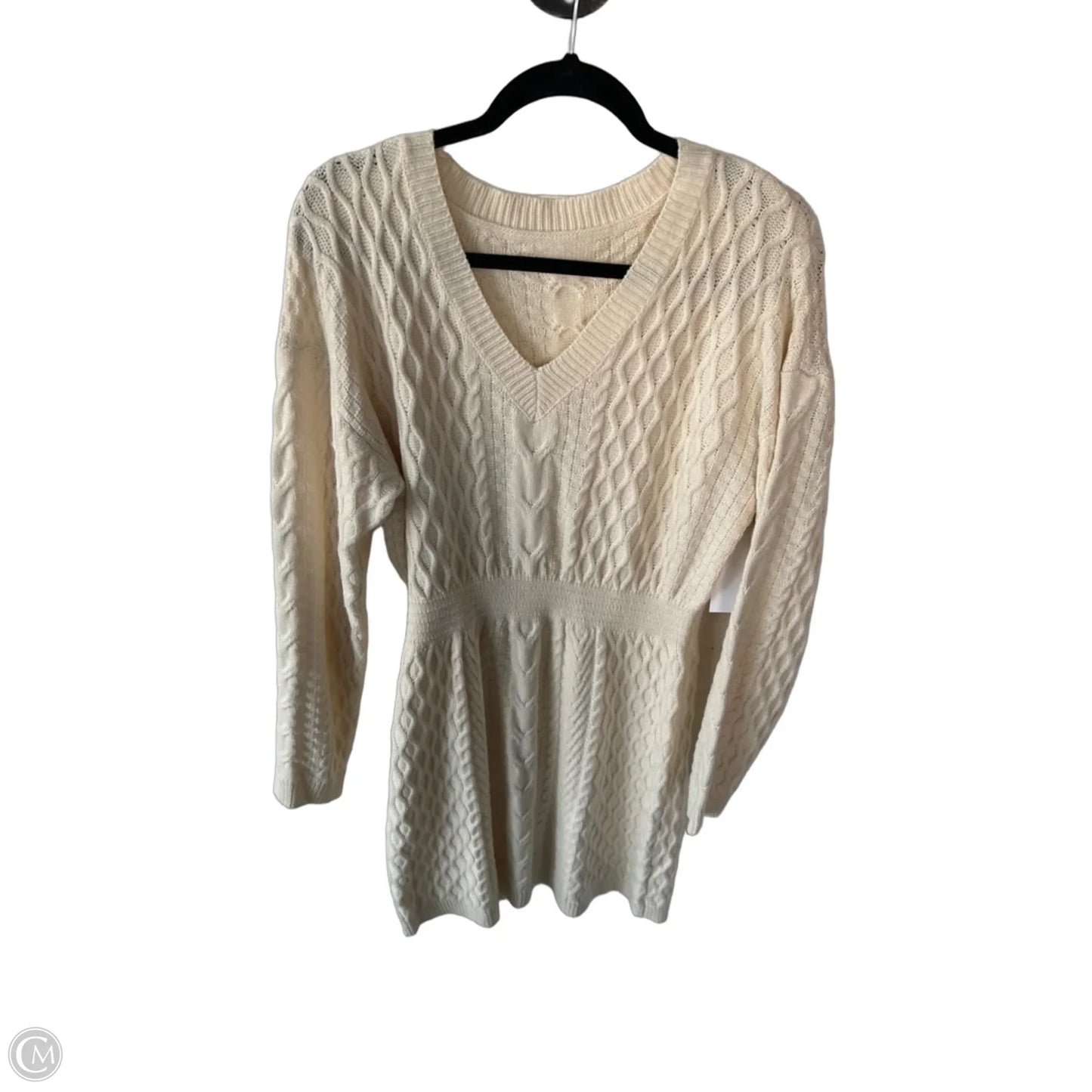 Dress Sweater By Cme In Cream, Size: L