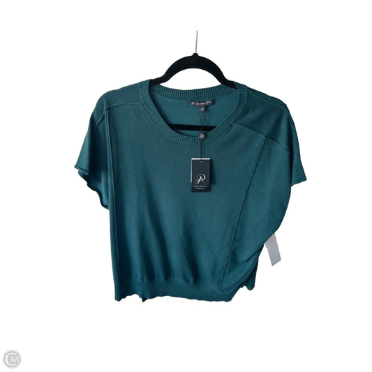 Sweater Short Sleeve By Adrianna Papell In Green, Size: Xl