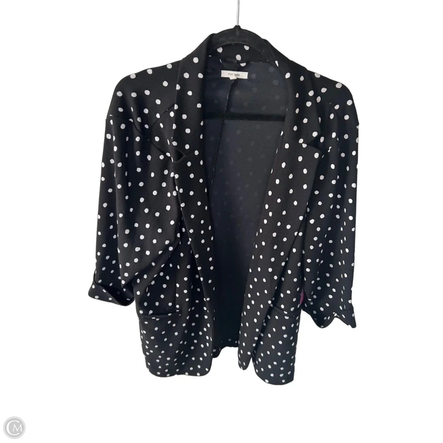 Blazer By Maurices In Black & White, Size: 2x