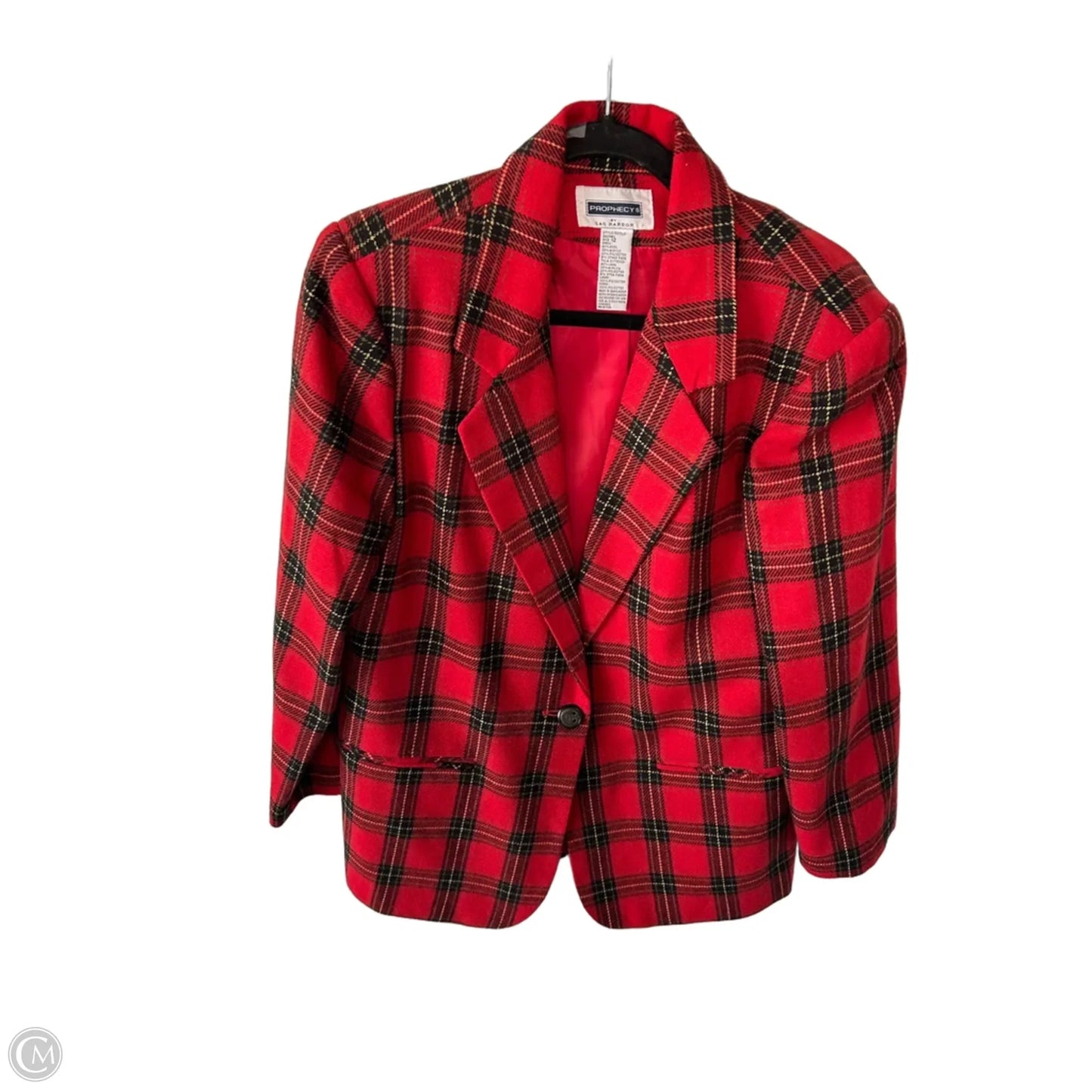 Blazer By Sag Harbor In Black & Red, Size: L