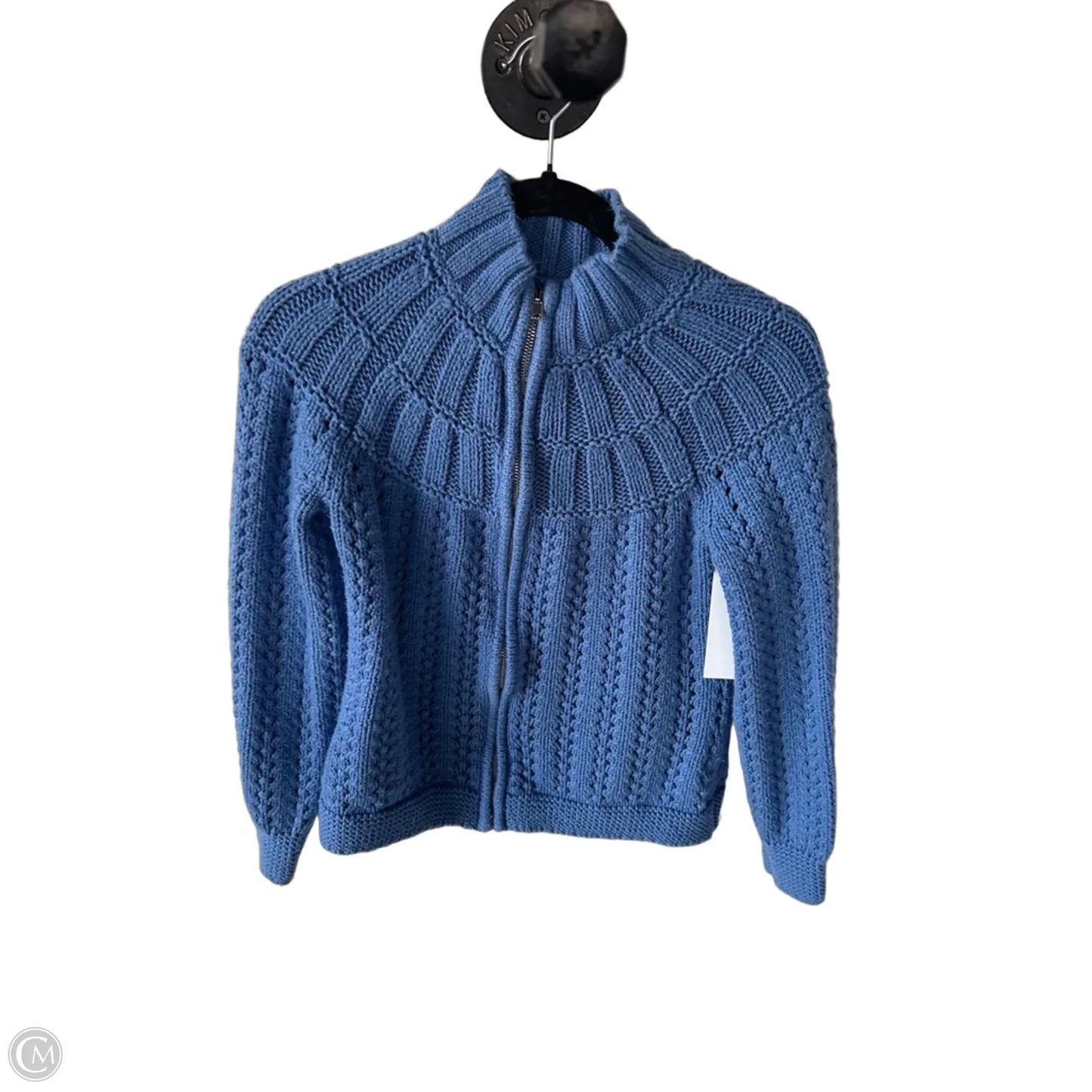 Sweater Cardigan By Talbots In Blue, Size: S