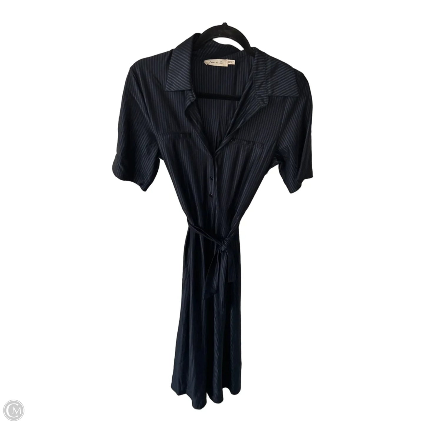 Dress Casual Maxi By Clothes Mentor In Black & Blue, Size: M